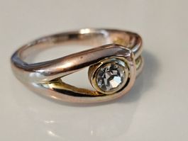 AKTION Gelb gold Ring massiv Stein Geschenk Modeschmuck 4.20