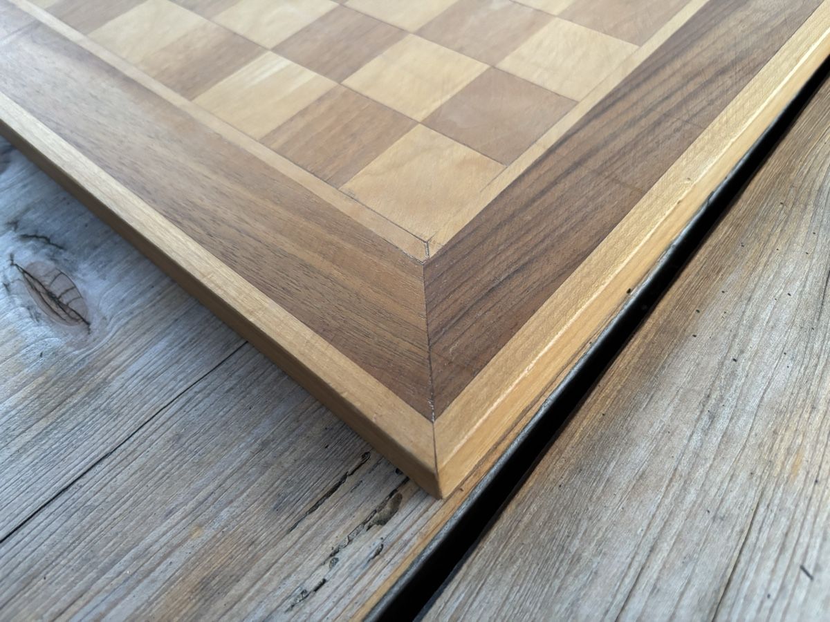 Giochi: Holz Schachbrett, Intarsienarbeit – Usato da Würenlos venduto da Ashley24 8