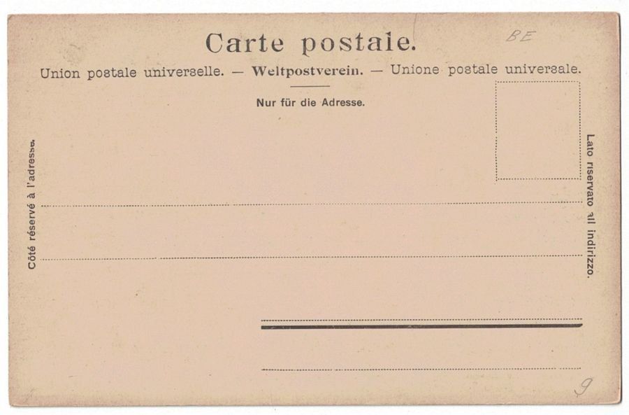 Cartoline postali: Adelboden mit Wildstrubel um 1900 – Usato da Frauenfeld venduto da POML 1