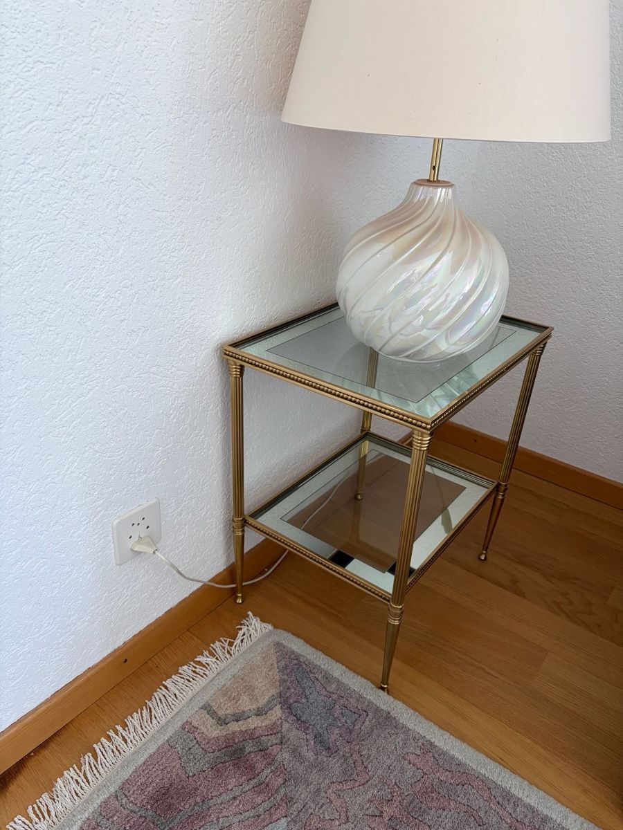 Tavoli: Beistelltisch, Bronze und Glas – Usato da Düdingen venduto da shoppingUA