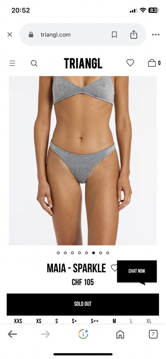 Badekleider & Bikinis: Bikini argenté lurex Triangl – Neu (gemäss Beschreibung) aus Clarens von ale_yc7t 2