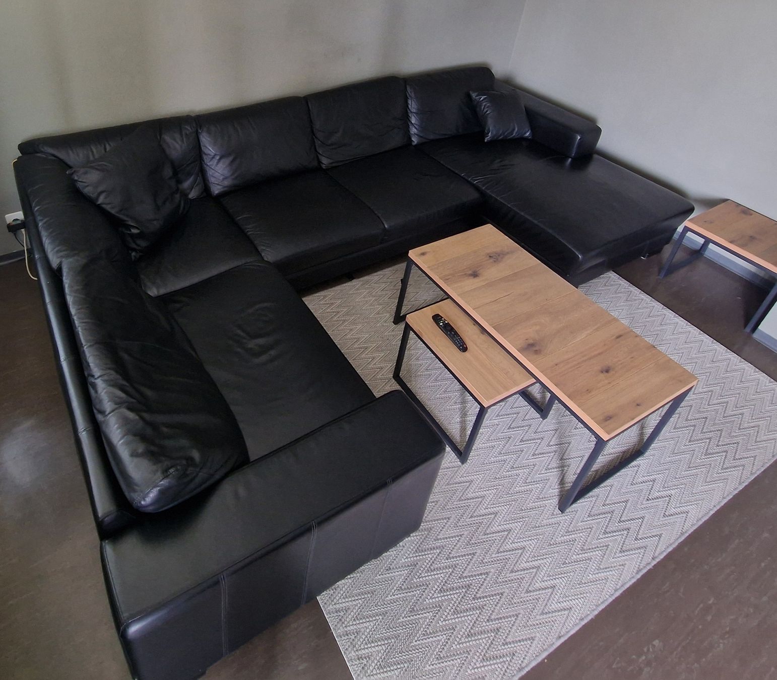 Sofas: Leder Sofa, schwarz, Echtleder – Gebraucht aus Elgg von bau_h7s2 1