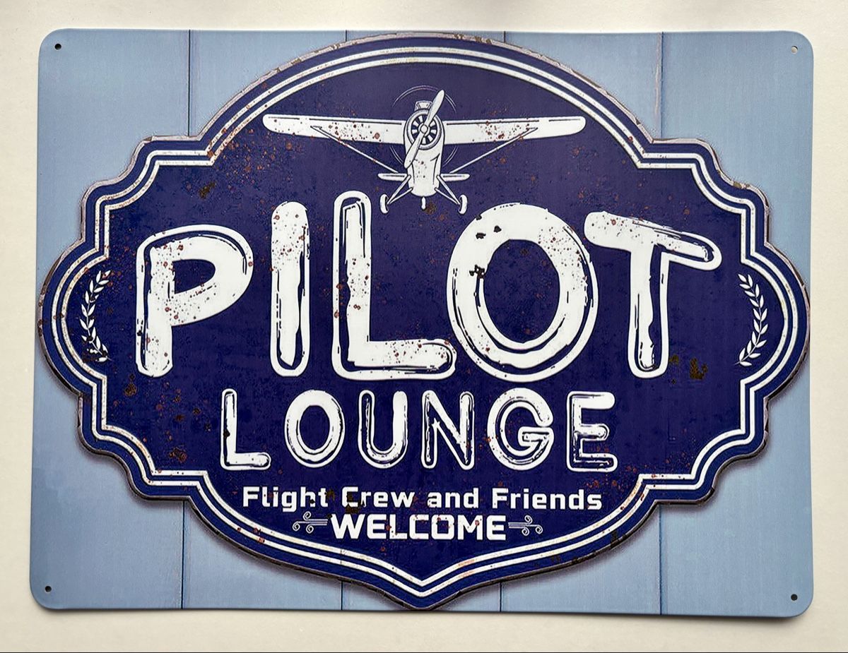 Insegne: Metalls Child-Pilot Lounge 40x30cm – Nuovo (secondo la descrizione) da Bülach venduto da Cspadanuda