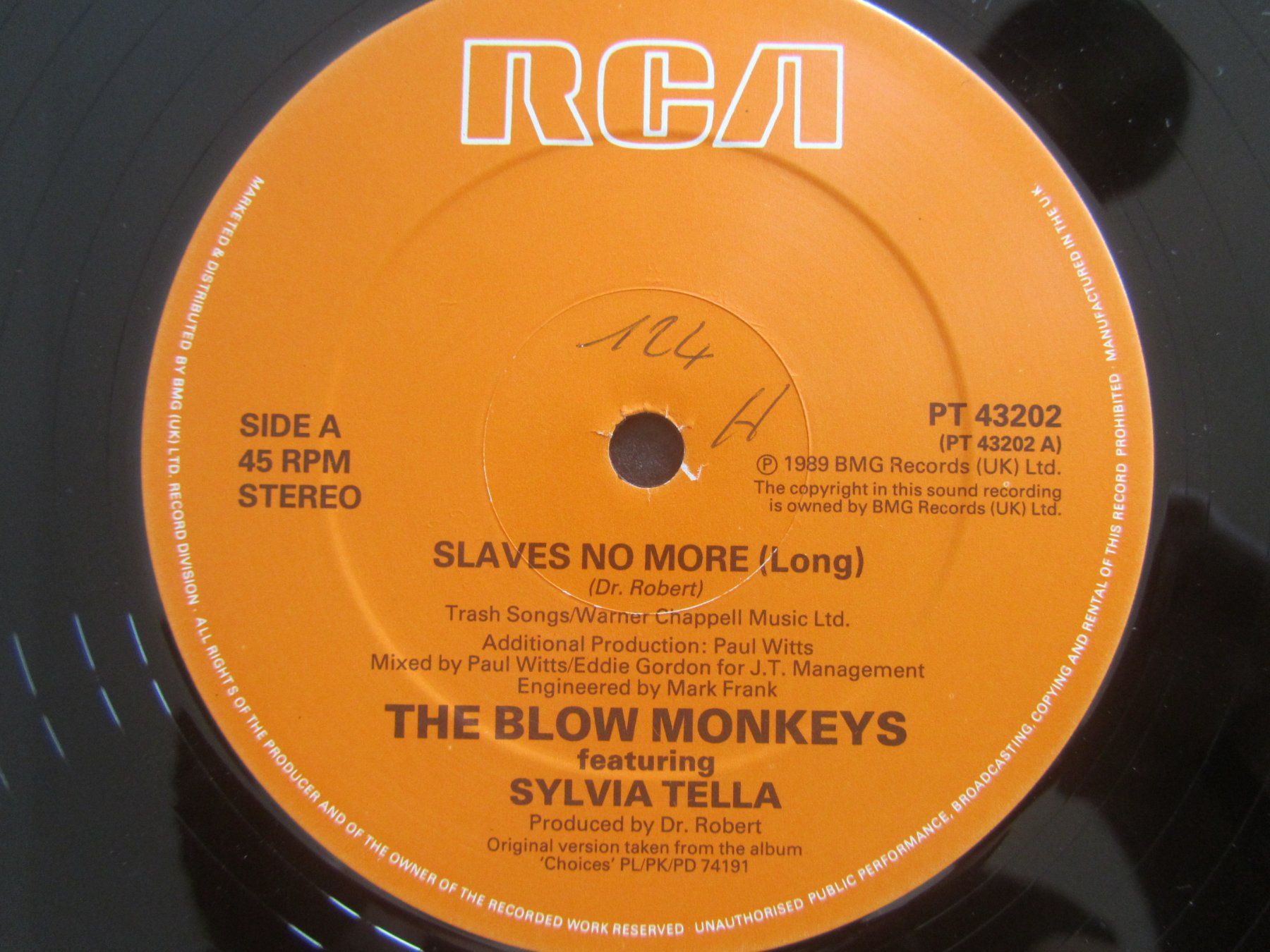 Vinyles: Blow Monkeys - Slaves No More – D'occasion à Seengen par mikelele 5