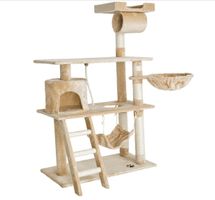 Kratzbaum Marcel beige 141 cm, Sisal, inklusive Treppe, Spi