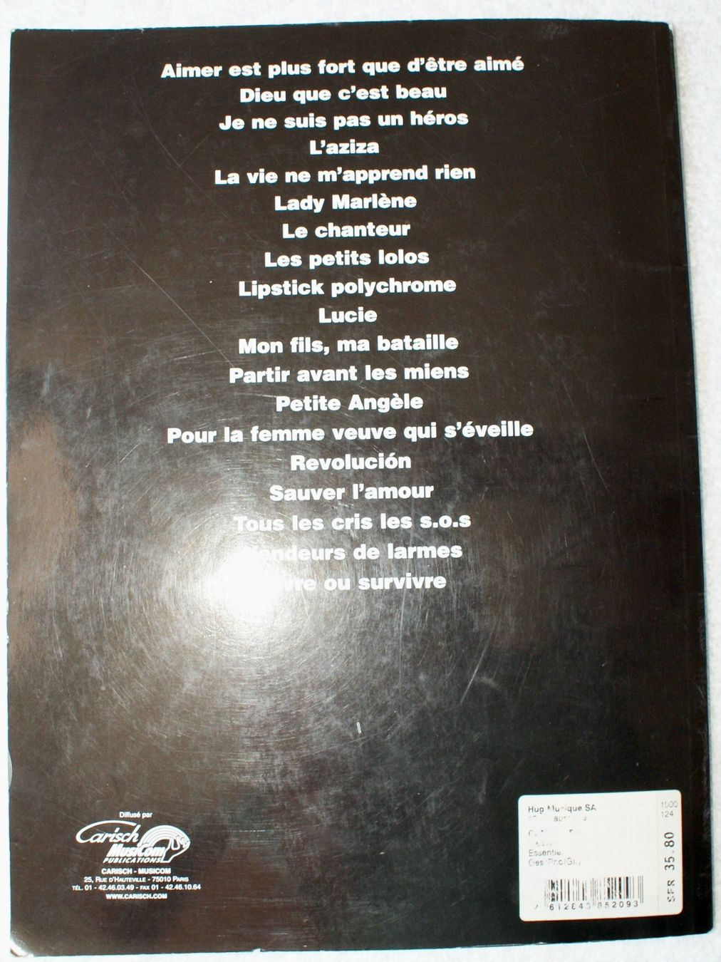 Libri: Livre de partitions, chansons Balavoine – Nuovo (secondo la descrizione) da Morrens VD venduto da alain50 2