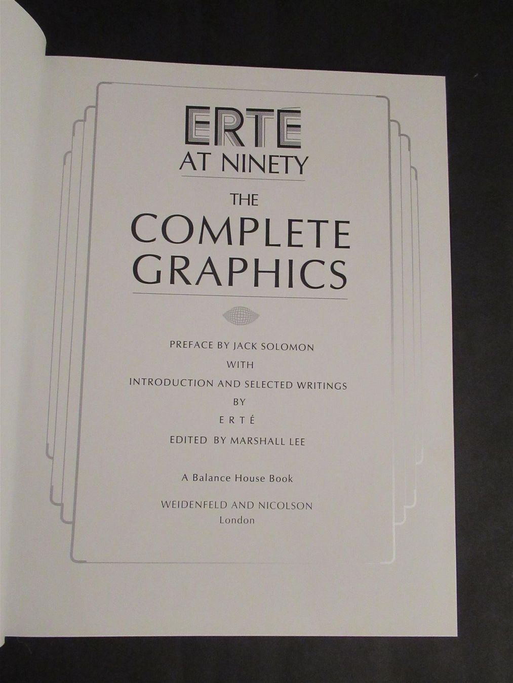 Bücher: Erte the complete Graphics 1982 TOP – Gebraucht aus Adliswil von buch_und_kunst 2