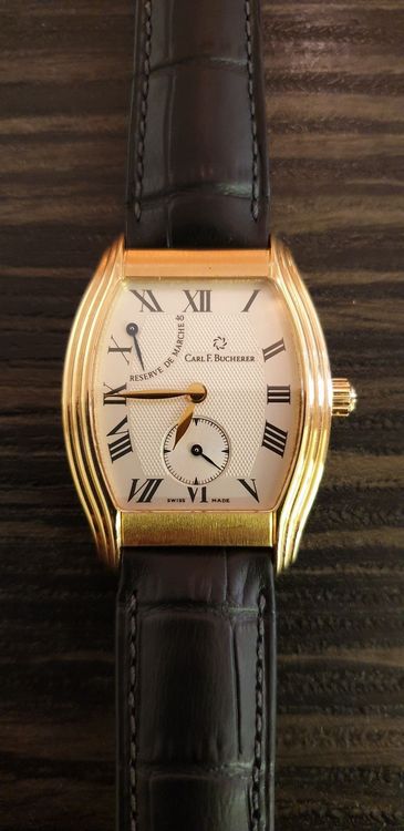 Carl F. Bucherer Archimedes Gold Leder Acheter sur Ricardo