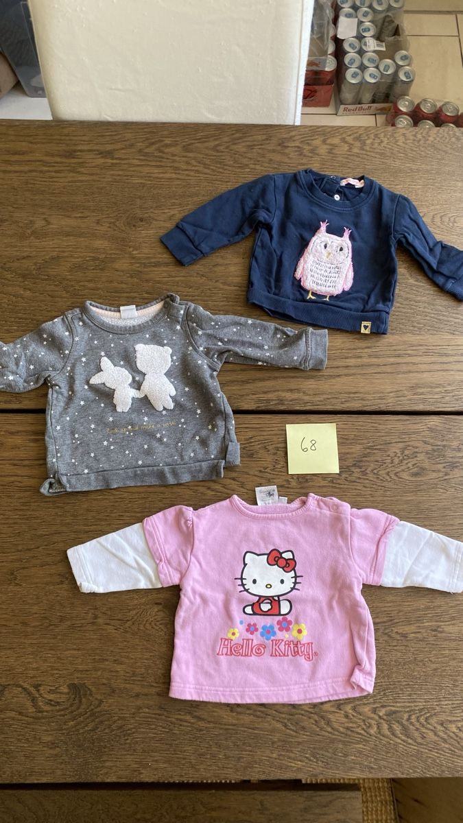 H&M Lotti & Set di vestiti: 3er Set Baby Pullover Gr. 68 - Rosa Blau Eule Baby Pullis – Usato da Hochwald venduto da _biene_