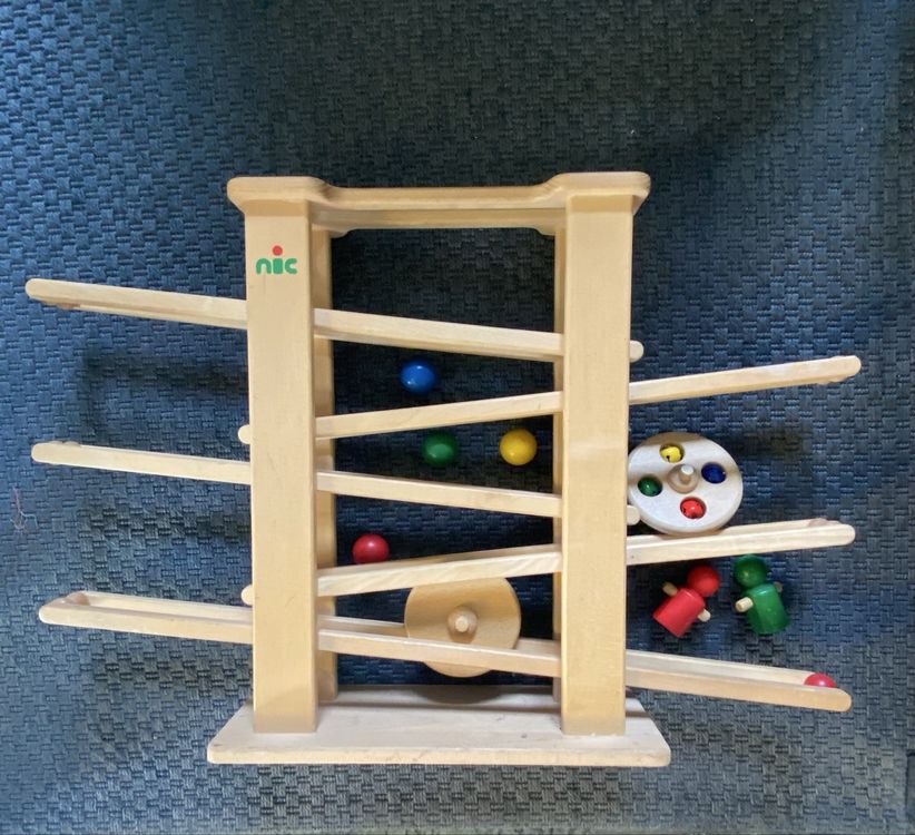 NIC Kugelbahn aus Holz, Murmelbahn 1