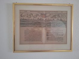 Aus alter Chronik der Stadt Worms (Ende 16. JH.), gerahmt