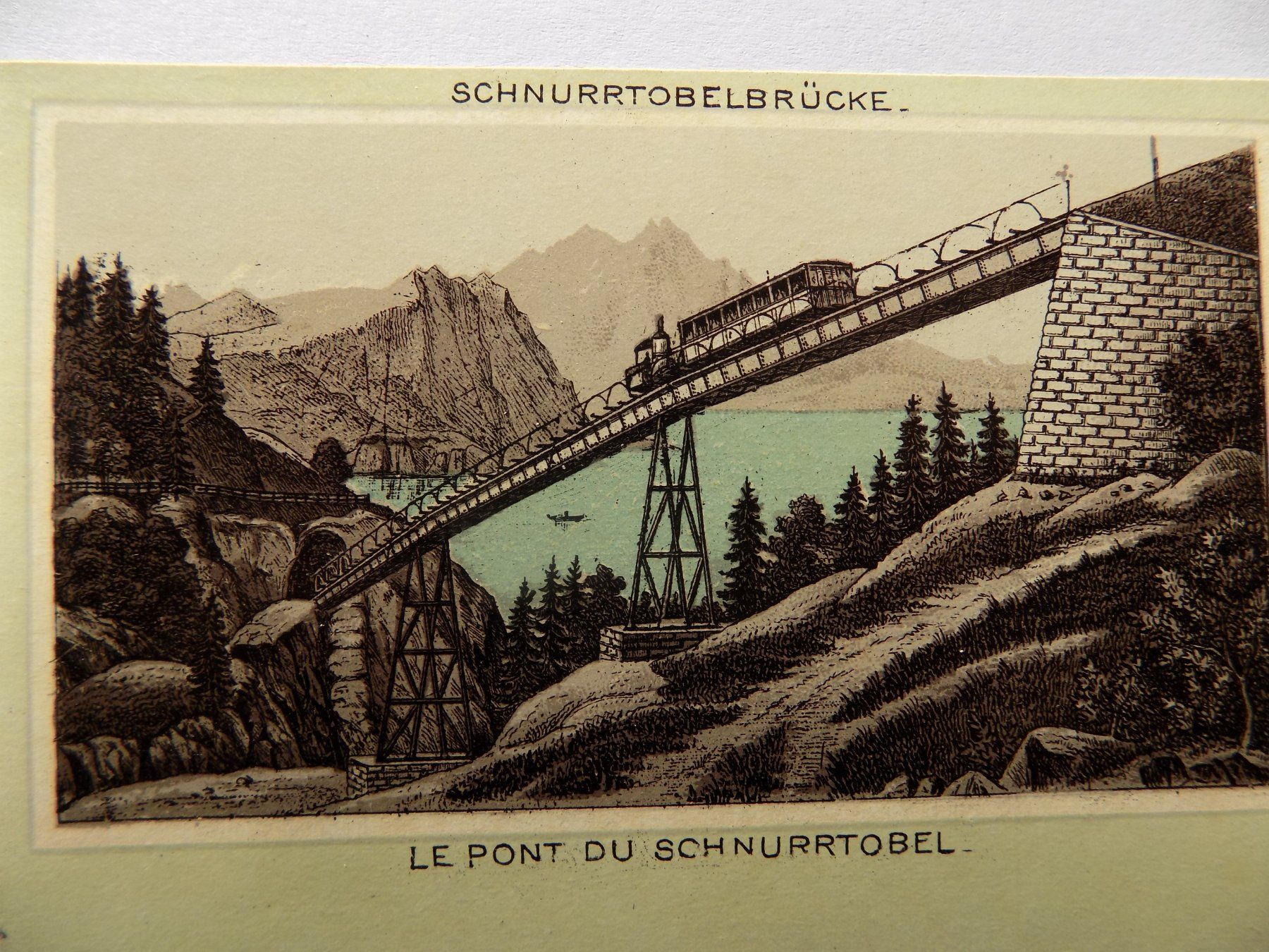 Incisioni: Die Schnurtobelbrücke – Usato da Risch venduto da Antikfee 4