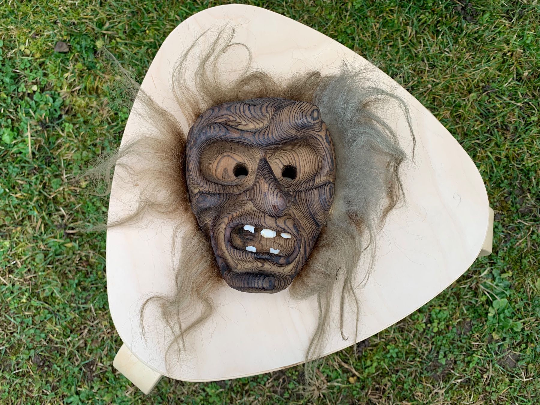 Sonstige Antiquitäten & Kunst: schöne alte Walliser Holzmaske – Gebraucht aus Feldbach von Olive1