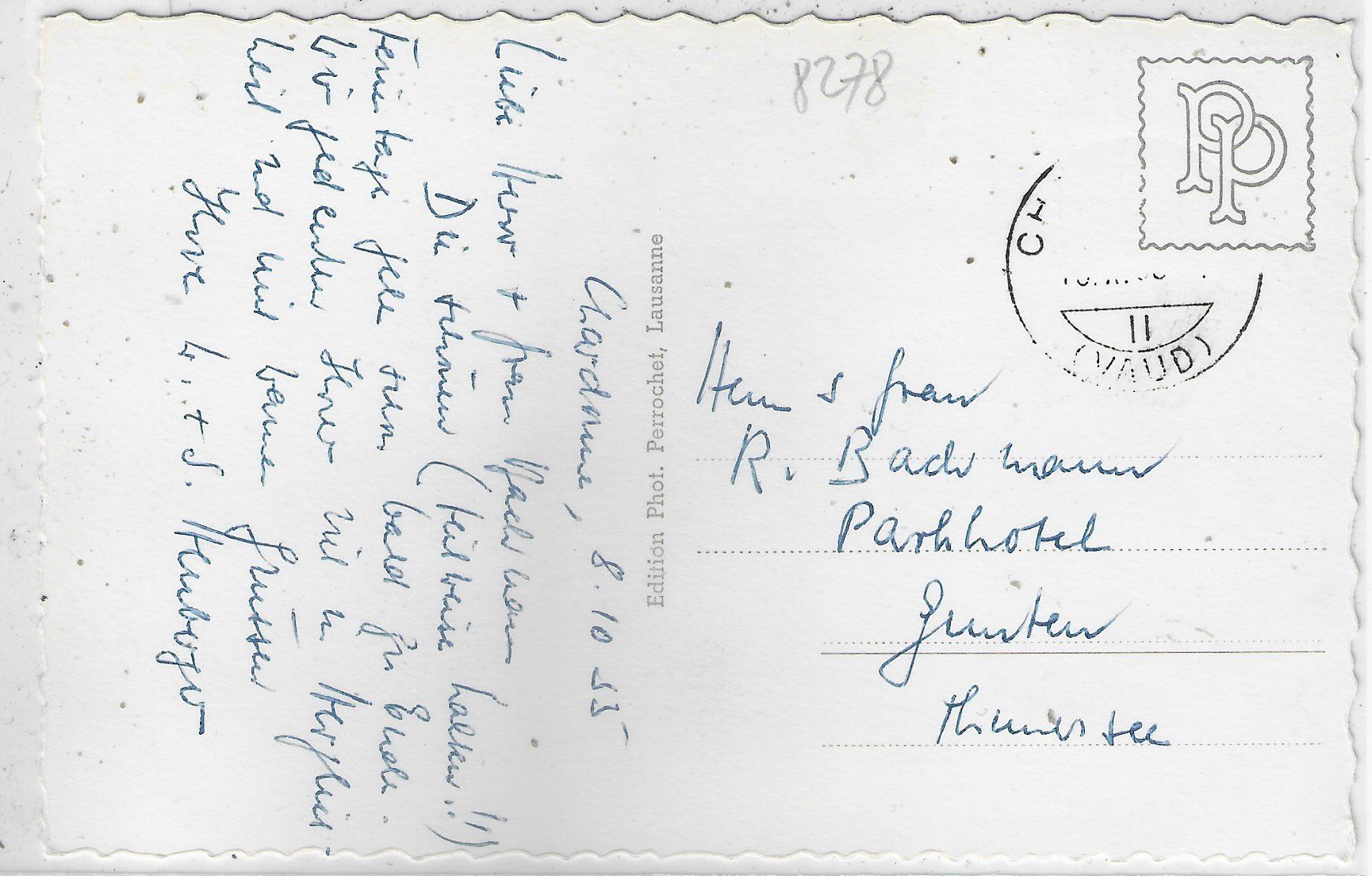 Cartoline postali: Chardonne - Vevey et Dents du Midi – Usato da Ettingen venduto da Kartenplanet 1