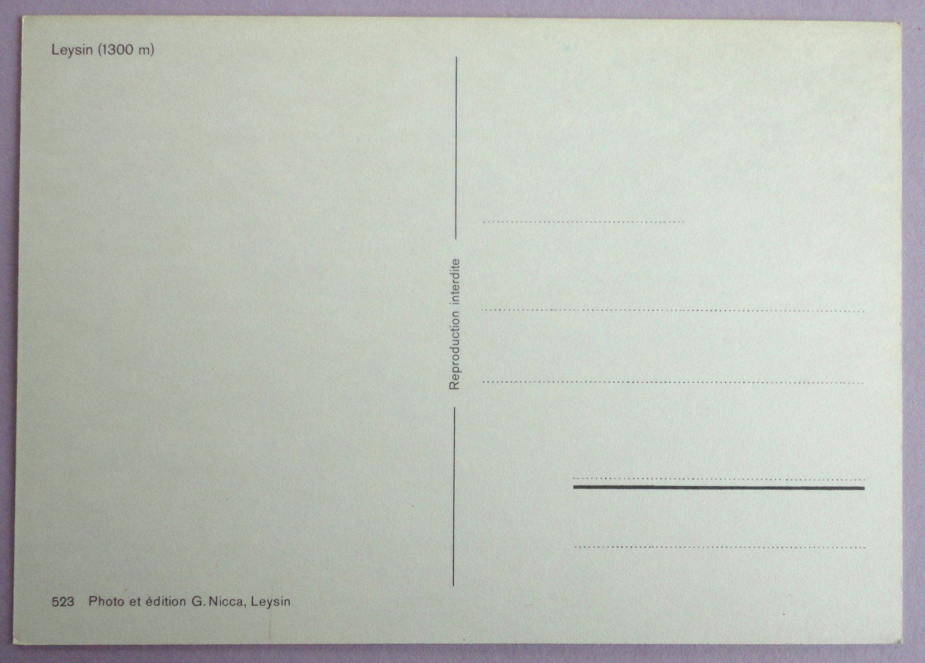 Cartoline postali: Leysin (1300 m) – Usato da Fétigny venduto da Billy2miny 1