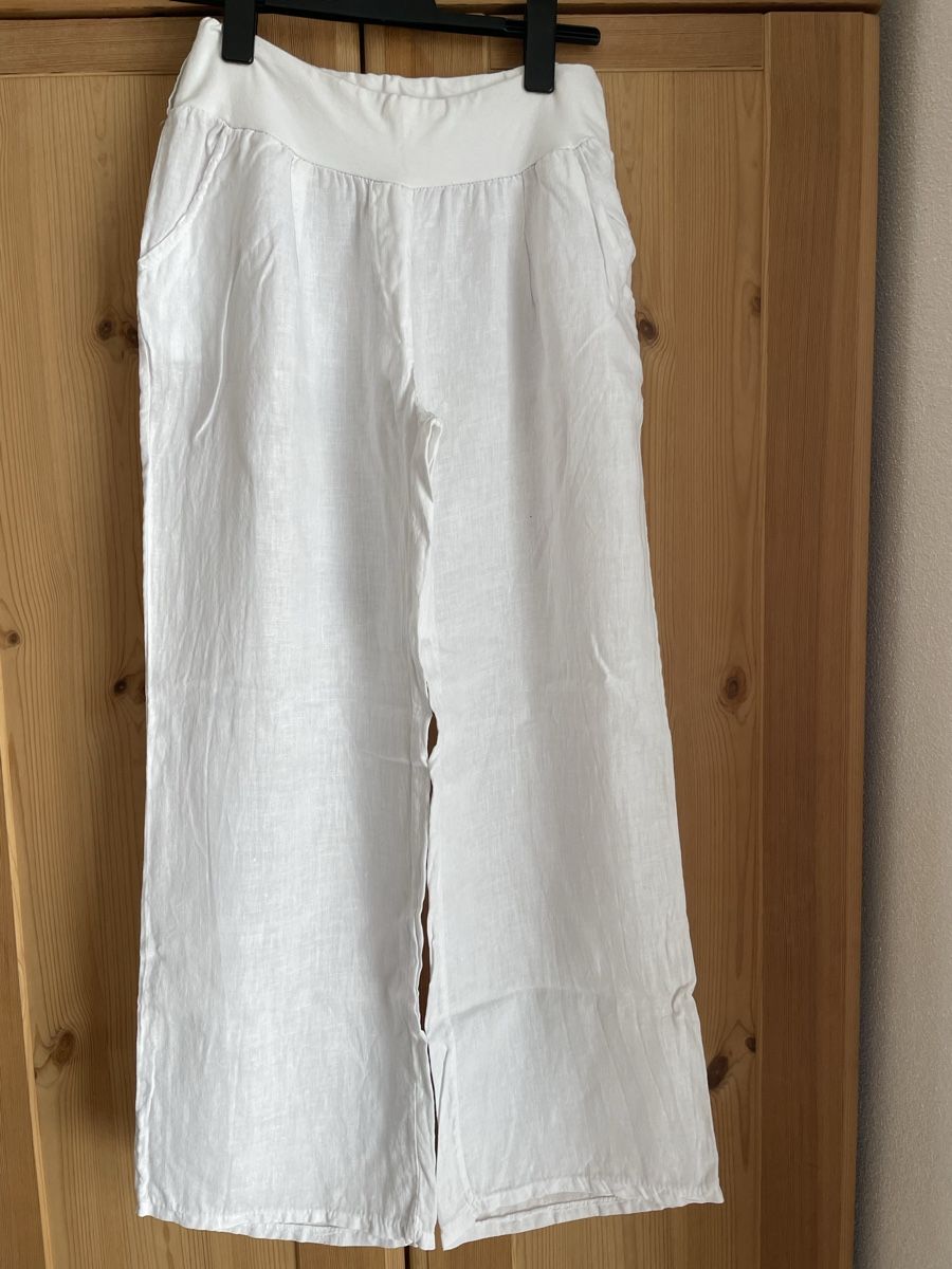 Pantaloni: Weisse Damen Leinenhose Gr XL – Nuovo (secondo la descrizione) da Rüti ZH venduto da kar_xx9l