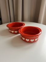 Rote deutsche Wächterbach-Herzschalen, zum Valentinstag