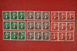 Z25a-Z27c Dreierstreifen Landi 1939 gestempelt