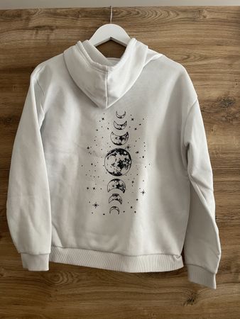 Weisser Hoodie