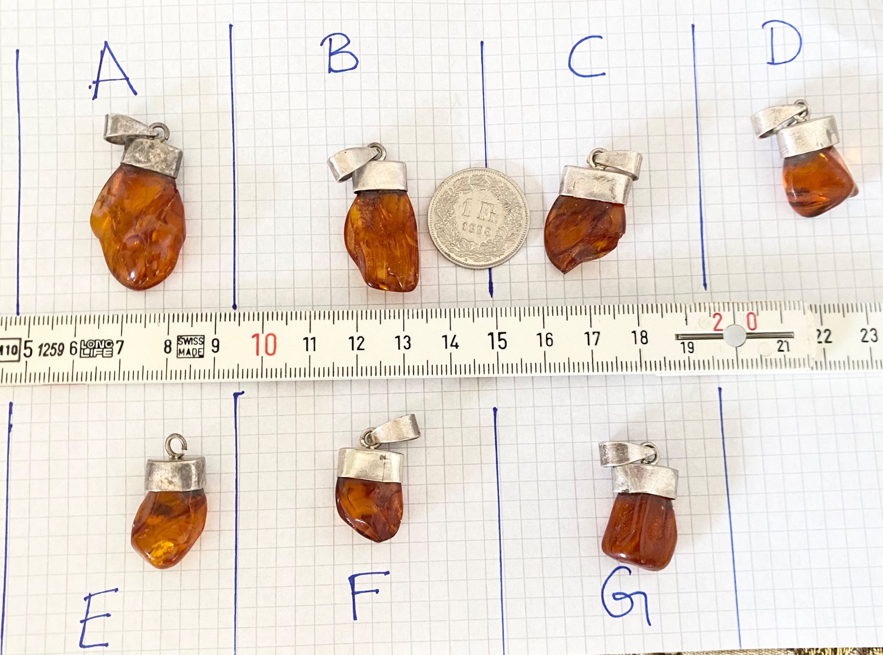Ciondoli: Bernstein Anhänger | Echtes Natur mit Einschlüssen – Nuovo (secondo la descrizione) da Langenthal venduto da Seelenfreunde 1
