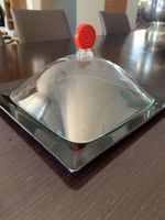 Plat à fromage ou à gâteaux en verre – Pradel