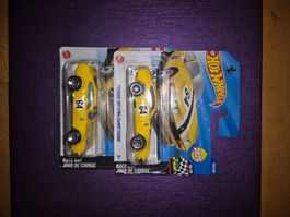 Hot Wheels Ferrari 365 GTB4 Competizione Gelb, Neu, 2 Stk...