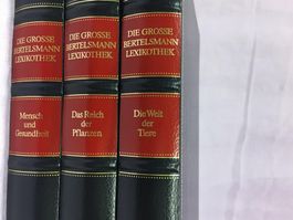 Bertelsmann Lexikothek 3 Stück, Mensch, Pflanze, Tier