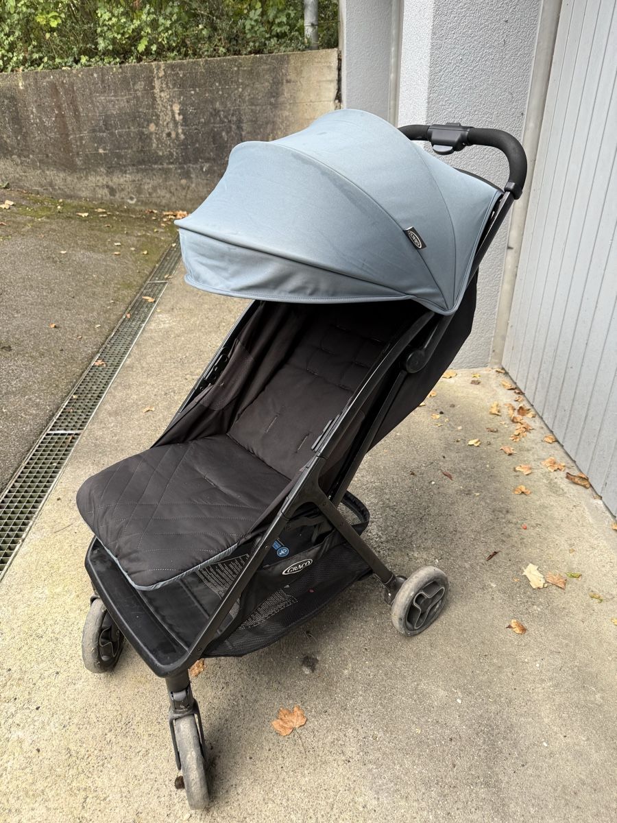 Carrozzine: Kinderwagen Graco schwarz grau – Usato da Solothurn venduto da __M_M__ 1