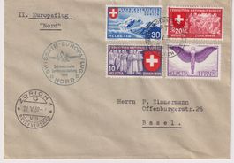 Flugpost - 1939-, ZÜRICH-BASEL+++, top Stempel+++