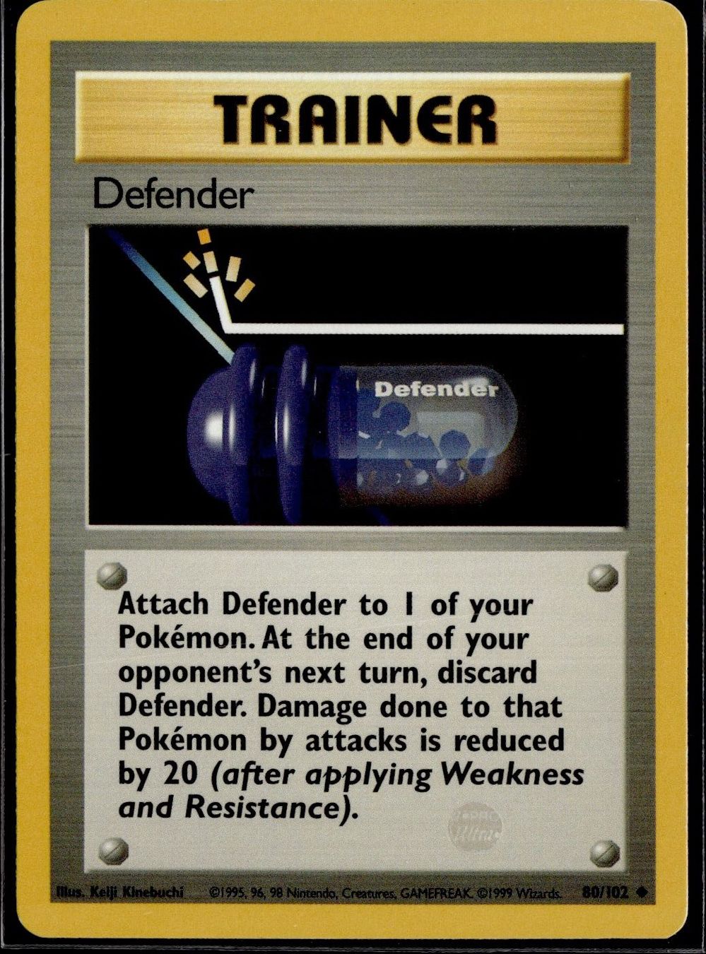 Pokémon Carte collezionabili: Defender Trainer 80/102 Base Set Pokemon – Usato da Zürich venduto da pokemon_cards