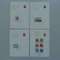 1945-1948, Lot 4x PTT-Blätter gestempelt, sehr sauber