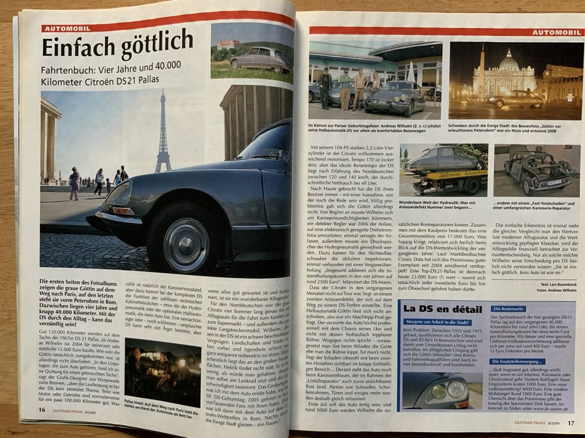 BMW Automobili: Oldtimer Praxis 8/2009 BMW E3 / Citroën DS / VW T3 – Usato da Frauenfeld venduto da CSM71 2