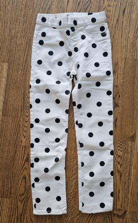 H&M Kinder Hose Gr. 122  Weiss/Schwarz 🤩