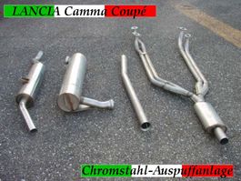 Chromstahl-Auspuffanlage LANCIA GAMMA Coupé 2.5 Ltr. Auspuff