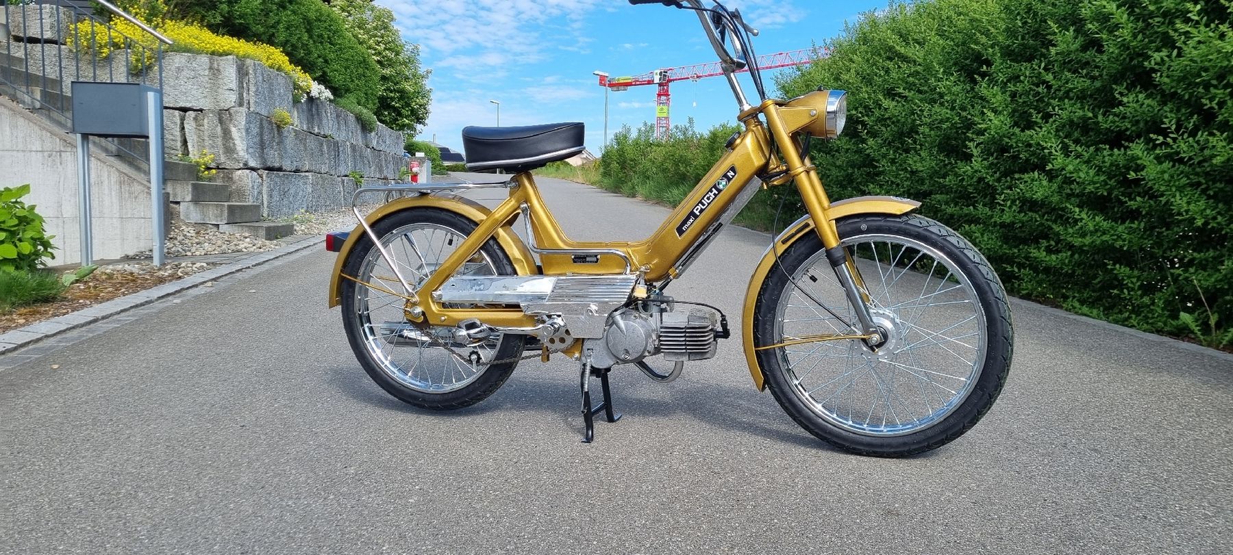 Puch Mofas: Puch Maxi N Neuaufbau Candy gold – Gebraucht aus Weinfelden von Vwaudi90 2