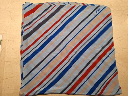Foulard hellblau / farbig, Seide