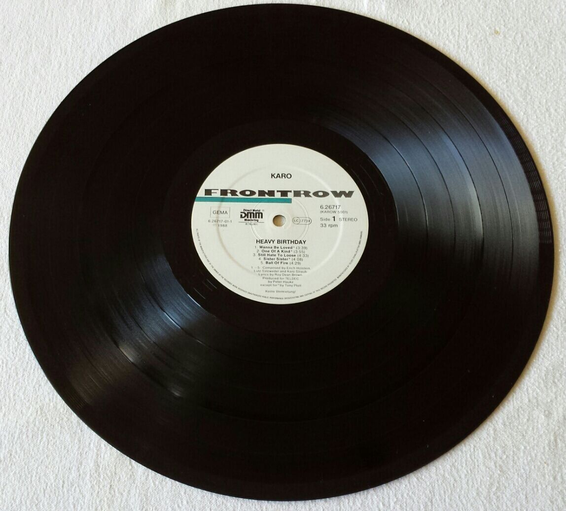 Schallplatten: Karo - First Press - LP - 1988 - First Press - OIS - Teldec – Gebraucht aus Uster von Zardodel 2