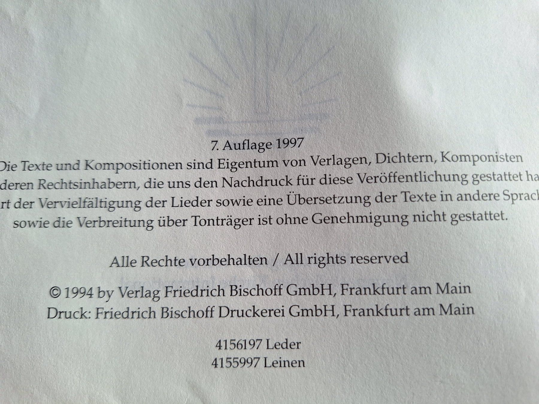 Libri: 2 STK CHORLIEDERBÜCHER - 1997 – Usato da Huttwil venduto da Kunterbuntli 7