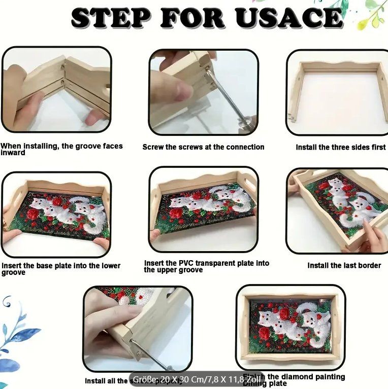 Kit bricolage: Diamond Painting Serviertablett-6-V-Aufst-1124 – Nuovo e nell'imballaggio originale da Obergösgen venduto da Diydiamant 4