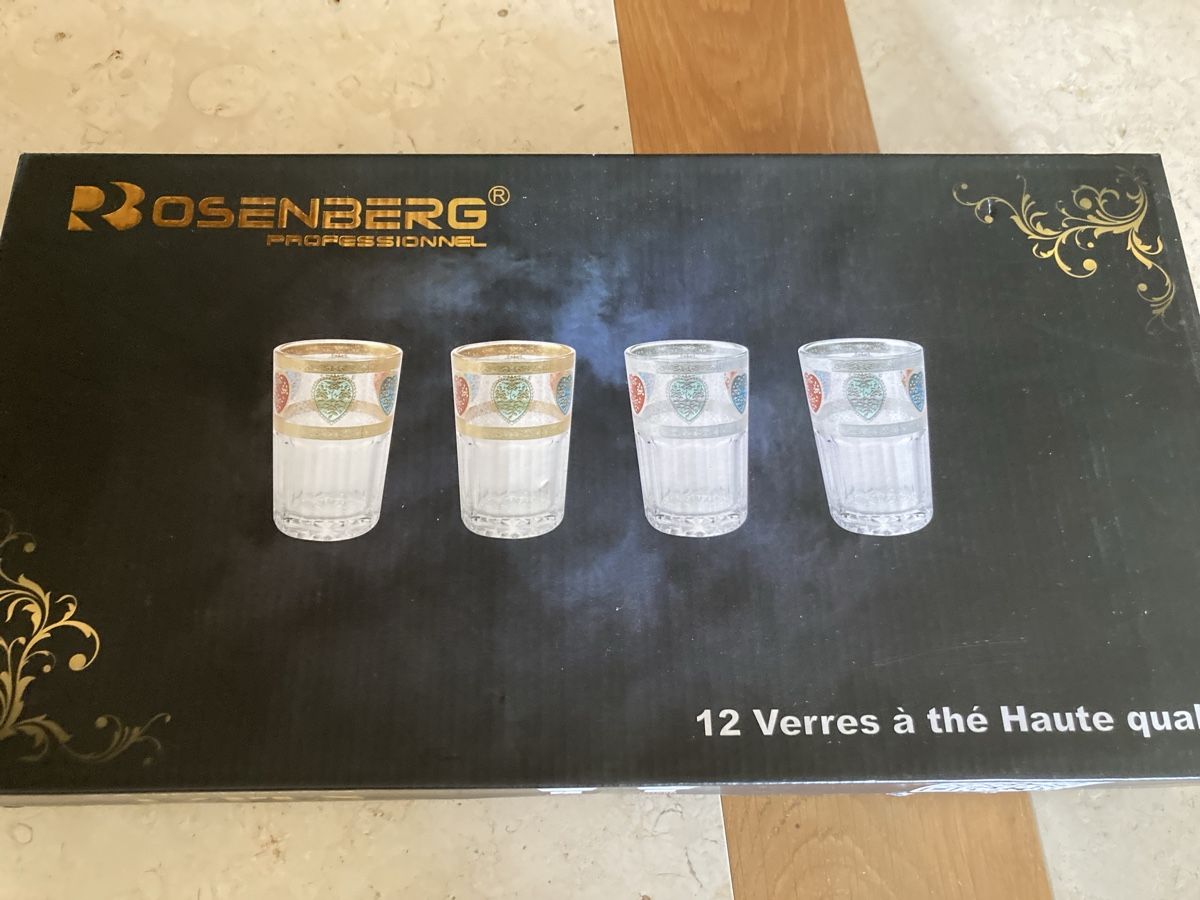 Bicchieri: Verres de haut standing marque Rosenberg – Nuovo e nell'imballaggio originale da Bursinel venduto da SeveralLives 1
