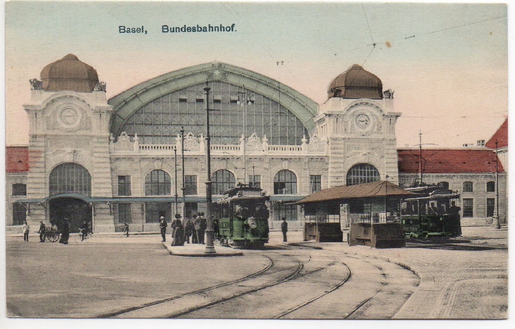 Cartoline postali: BASEL Bundesbahnhof - Tramstation, Tram – Nuovo (secondo la descrizione) da Jona venduto da philajona