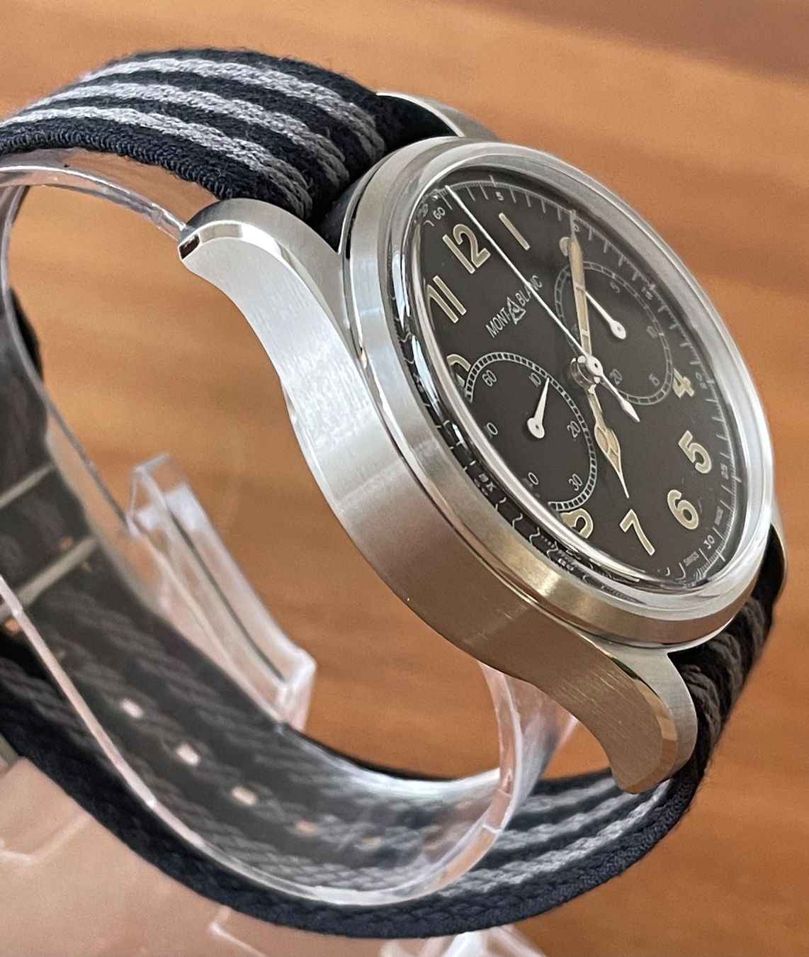 Montblanc Orologi: Montblanc 1858 Automatic Chronograph Ref 117835 VP 4200.- – Nuovo e nell'imballaggio originale da Embrach venduto da Canderau 5