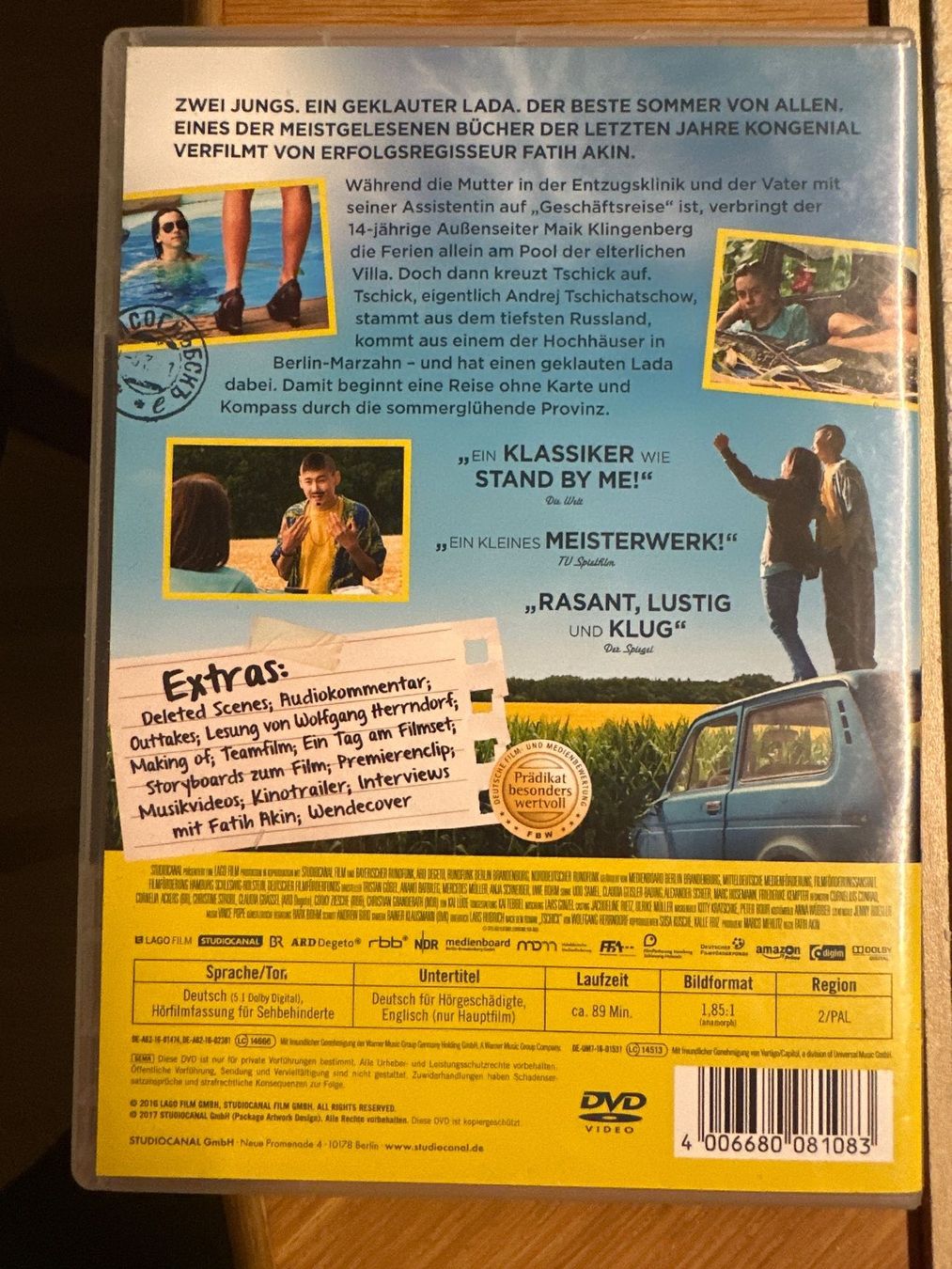 Tutti i DVDs: Tschick (DVD) – Usato da Birmensdorf ZH venduto da Pukeko58 1