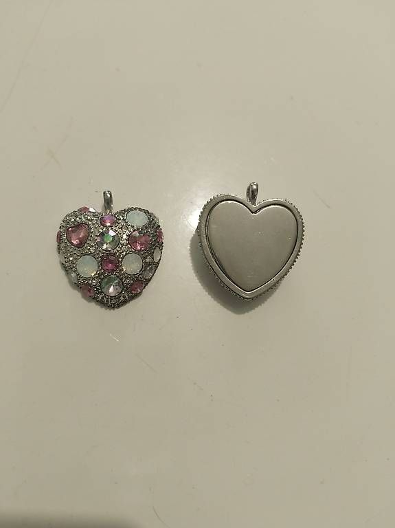 Swarovski Ciondoli: Swarovski Pink Heart Anhänger – Usato da Dulliken venduto da jev_v2cz