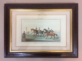 Stich Pferderennen HORSE RACING PLATE 3 STARTING