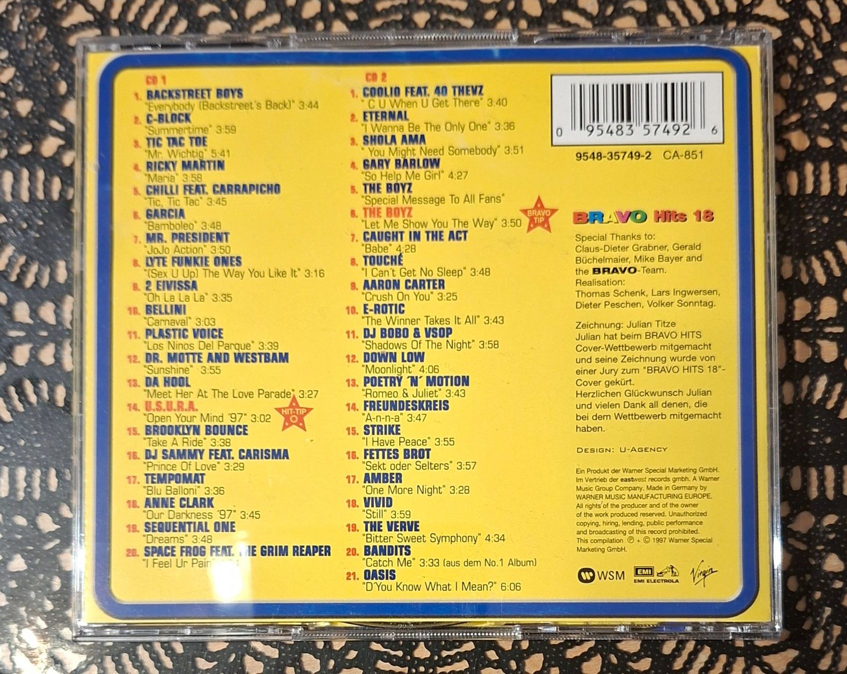 CDs: Bravo Hits 18, Doppel CD, 1997, Hit Compilation, Sampler – D'occasion à Amriswil par Celini3 1