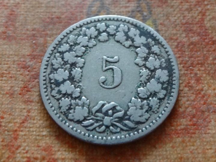 Tutti le monete: 5 Rp. 1884 – Usato da Romanel-sur-Lausanne venduto da Swift13 1