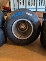 Go-Kart Slicks Vega blau mit Felgen gebraucht 4 Stück 