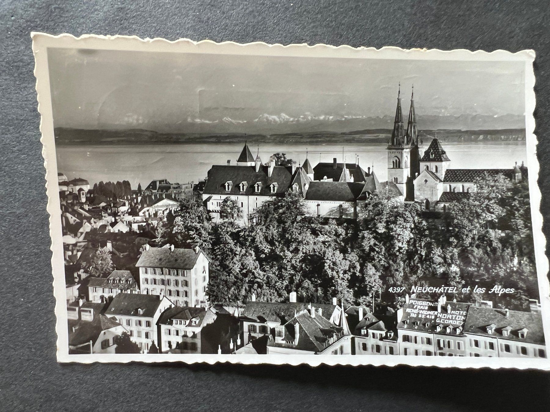 Ansichtskarten: Ansichtskarte Neuenburg  1959  (M211) – Gebraucht aus Hinwil von Sidi4