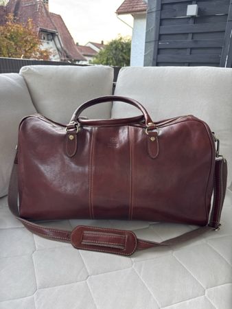 Vera Pelle Echtleder Reisetasche / Weekender NEU